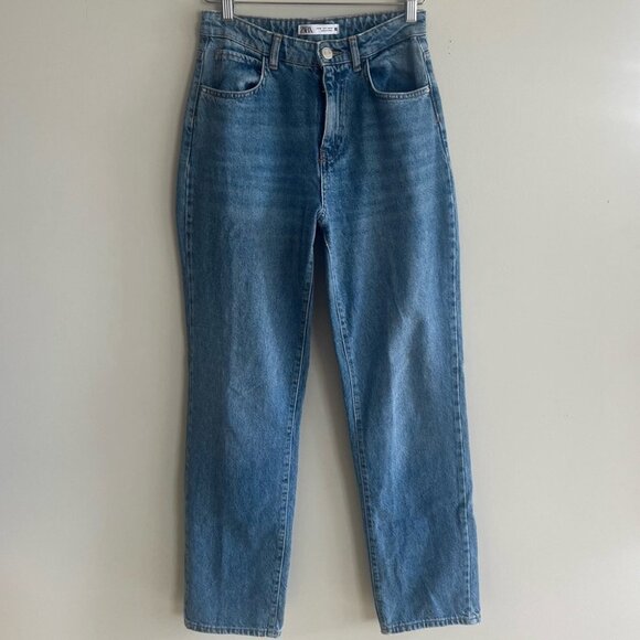 Zara Denim - Zara High Rise  Relaxed Leg Jean